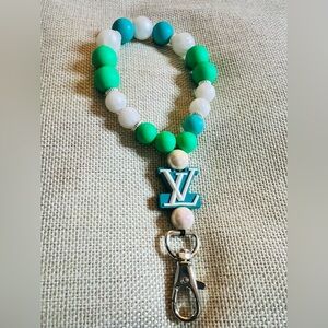 Handmade Beaded Charm Wristlet by Aloha!